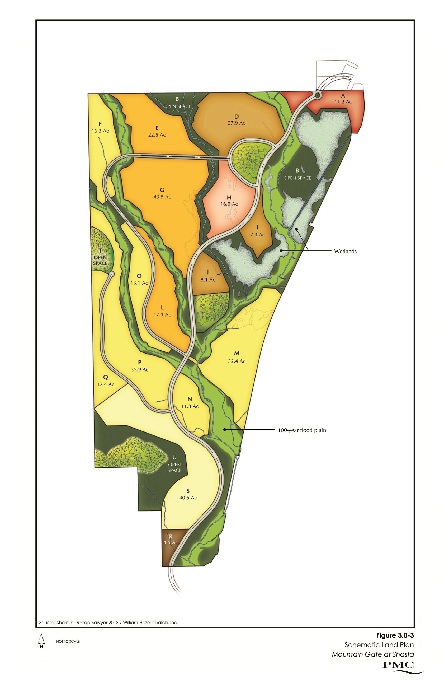 Figure 3.0-3  Schematic Land Plan