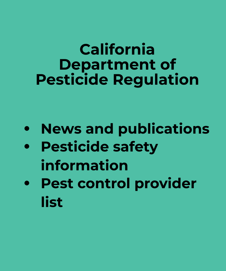 California department of pesticide regulation web link
